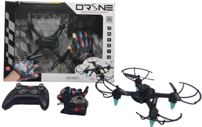 Дрон с Управление с Ръкавица и Дистанционно със Зарядни Батерии 45×33×12 см